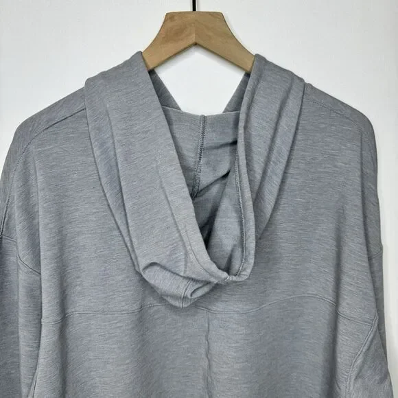 Nike Yoga Dri Fit hoodie hooded sweatshirt gray Pull-over DM7033-073 - Picture 5 of 14